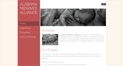 Desktop Screenshot of alabamamidwivesalliance.org